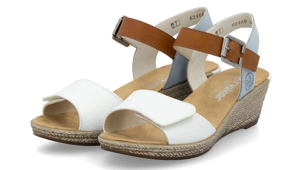 White 2 Strap Wedge