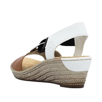 Tan Elastic Pull On Wedge