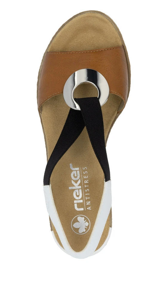 Tan Elastic Pull On Wedge
