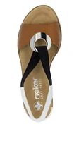 Tan Elastic Pull On Wedge