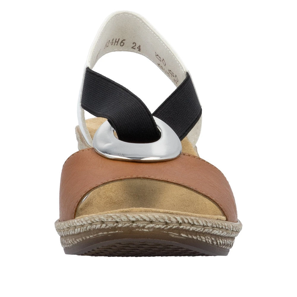 Tan Elastic Pull On Wedge