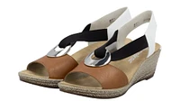 Tan Elastic Pull On Wedge