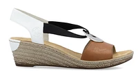 Tan Elastic Pull On Wedge