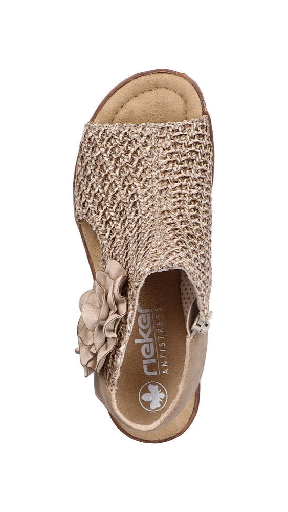 Pink Wedge Perf Sandal