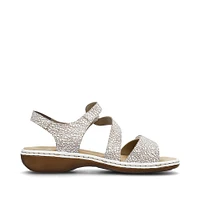 White Criss Cross Sandal