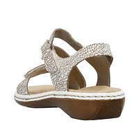 White Criss Cross Sandal