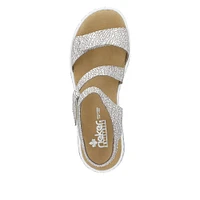 White Criss Cross Sandal