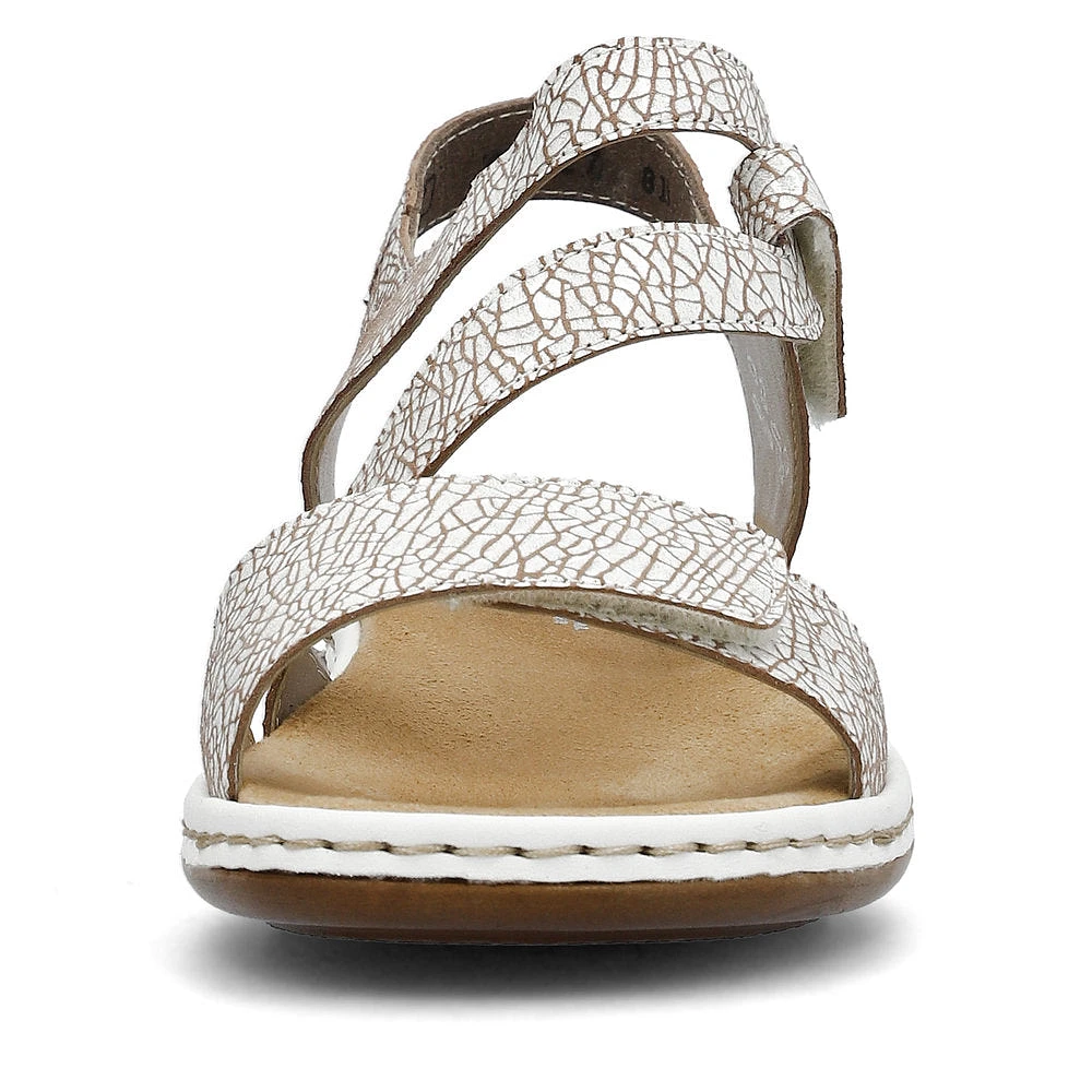 White Criss Cross Sandal