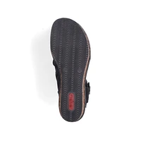 Black Wedge Sandal
