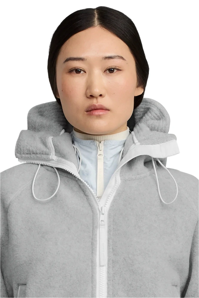 Women's Chilliwack Fleece Bomber - Humanature Silverbirch Heather