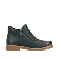 Teal Side Zip Boot