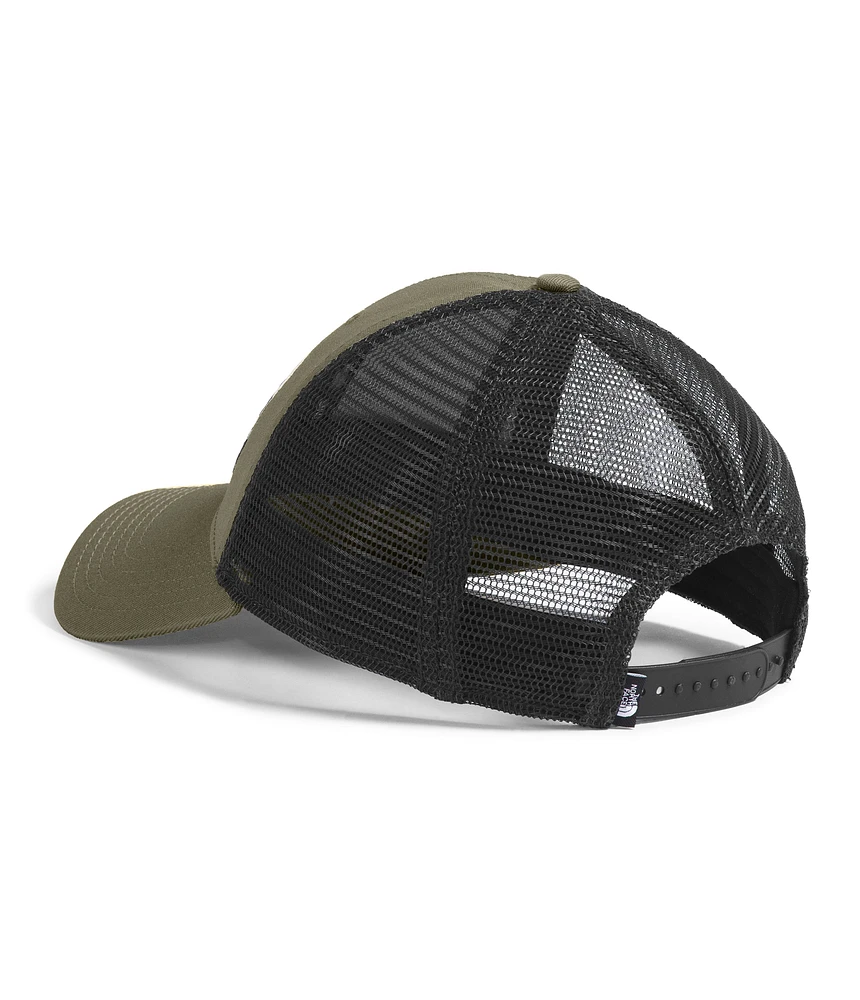 Embroidered Mudder Trucker New Taupe Green Bear Graphic