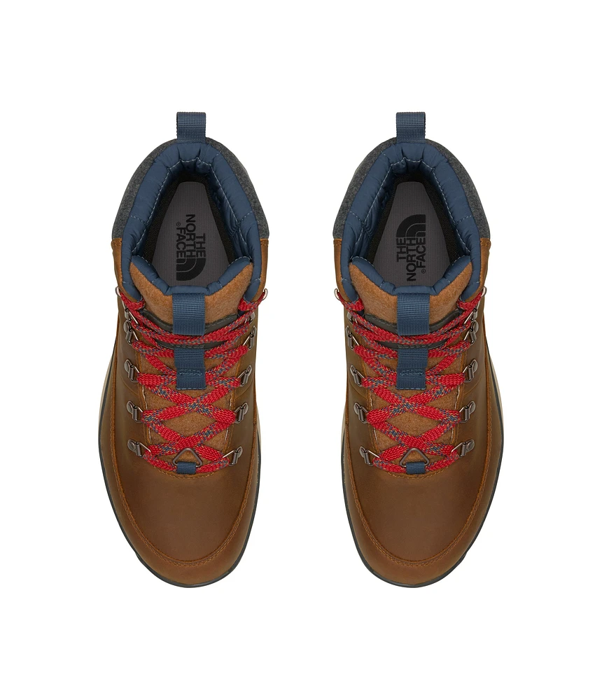 Men's Bergen Leather WP Timber Tan TNF Red