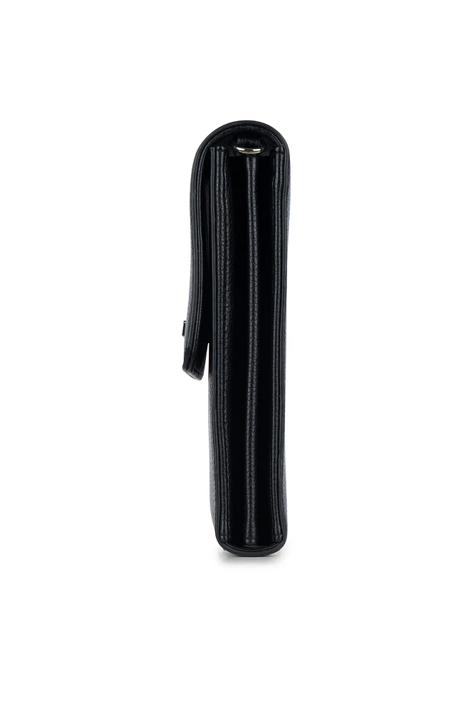 Phone Crossbody Black Pebble