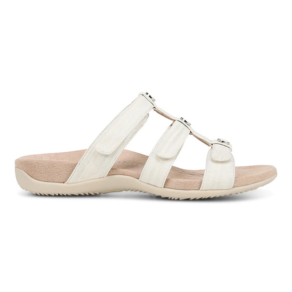 Amber Pearl Slide White