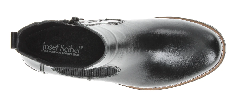 Berlina 01 Black Textured Leather