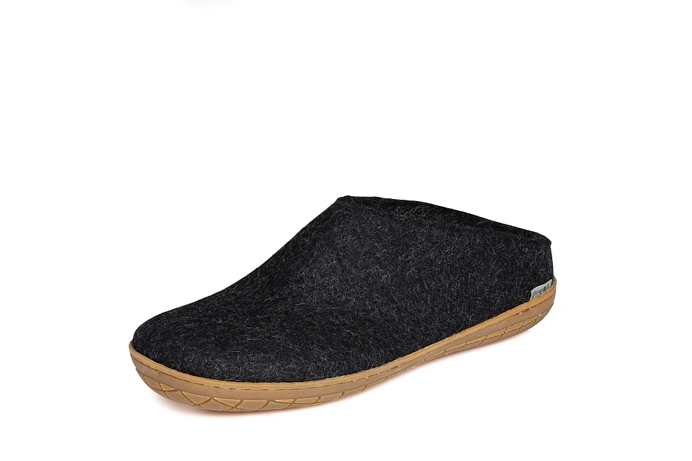 Slip On Rubber Sole Natural Charcoal