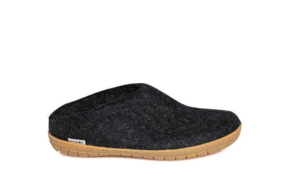 Slip On Rubber Sole Natural Charcoal