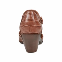 Clarice3 - Medium Brown Wide 2tone Croco Pu