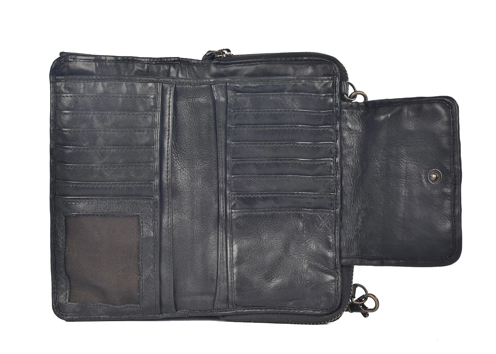 Lusso X-body Wallet Bag Black