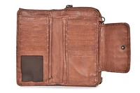 Lusso X-body Wallet Bag Cognac