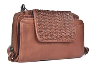 Lusso X-body Wallet Bag Cognac