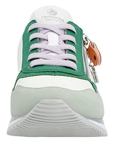 White Green Grey Lace Up