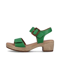 Green Heeled Sandal