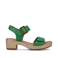 Green Heeled Sandal