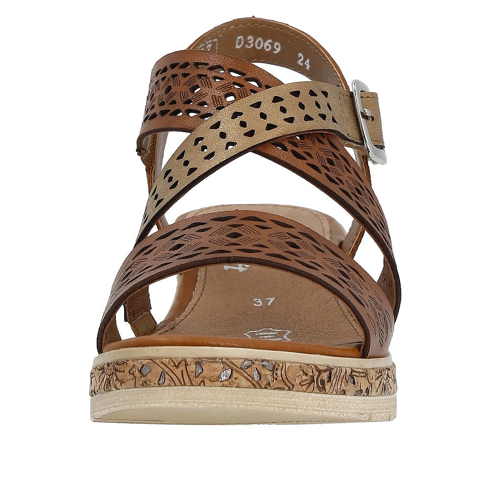 Muskat Wedge Strappy Sandal
