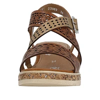 Muskat Wedge Strappy Sandal