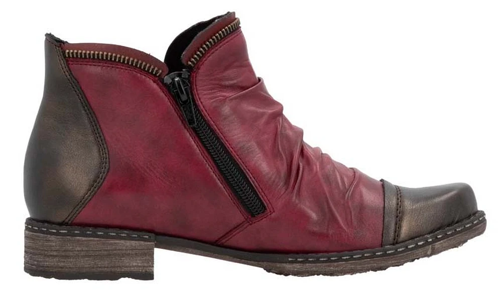 Red Side Zip Boot