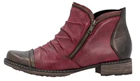 Red Side Zip Boot