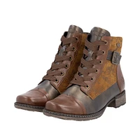 Chestnut Lace Up Fur Lined