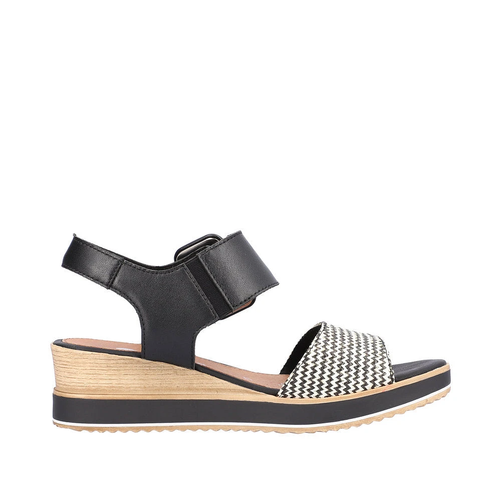 Black Wedge Sandal