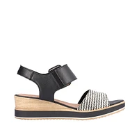 Black Wedge Sandal