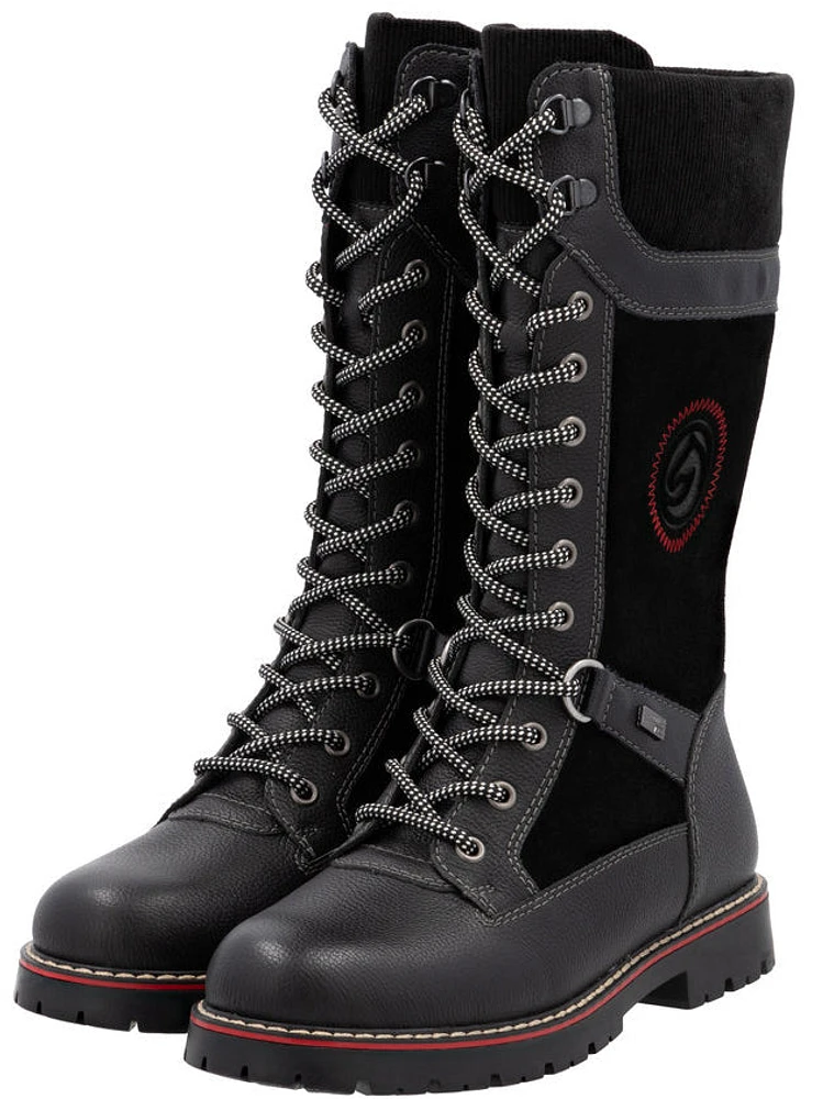 Tall Black Flip Grip Boot