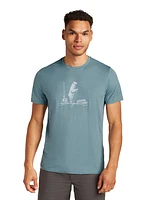 M Merino 150 Tech Lite SS Tee Polar Paddle Blue Ash
