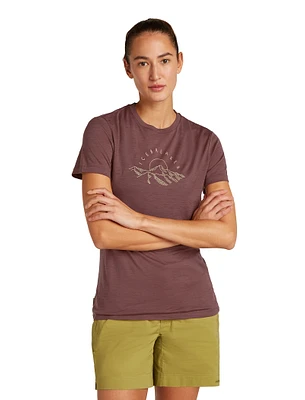 W Merino 150 Tech Lite SS Tee Sunrise Summit Carob