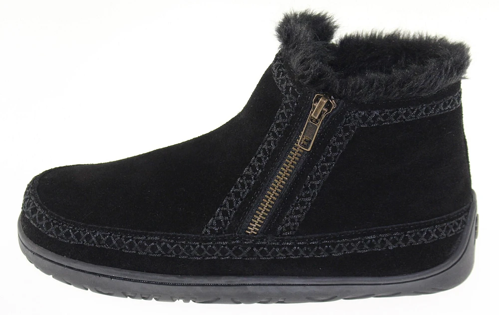 Double Zipper Bootie Black