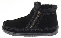 Double Zipper Bootie Black