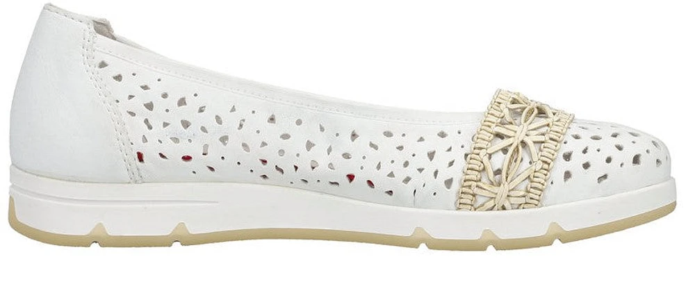 White Perf Slip On