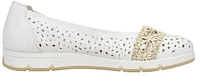 White Perf Slip On