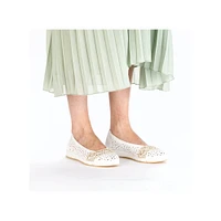 White Perf Slip On