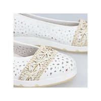 White Perf Slip On