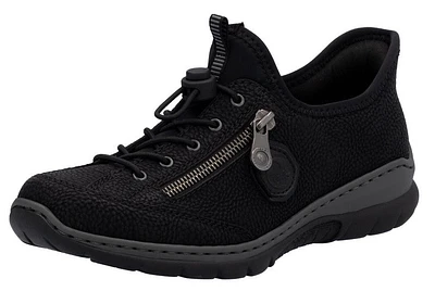 Black Toggle Lace Up