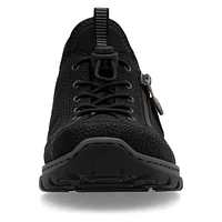 Black Toggle Lace Up