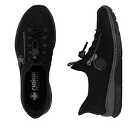 Black Toggle Lace Up