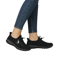 Black Toggle Lace Up