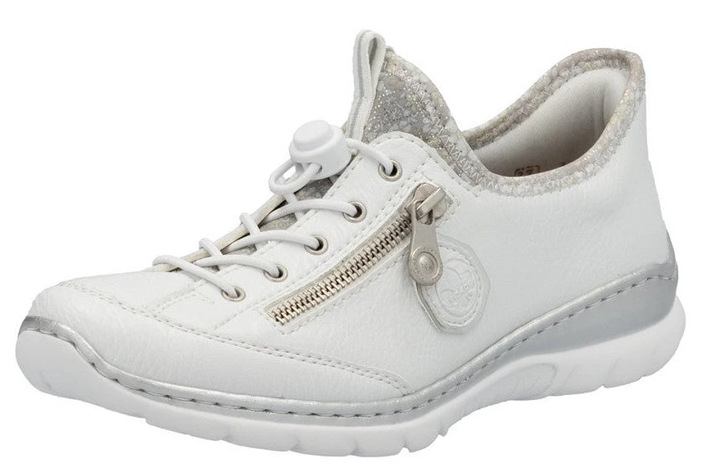 White Toggle Lace Up